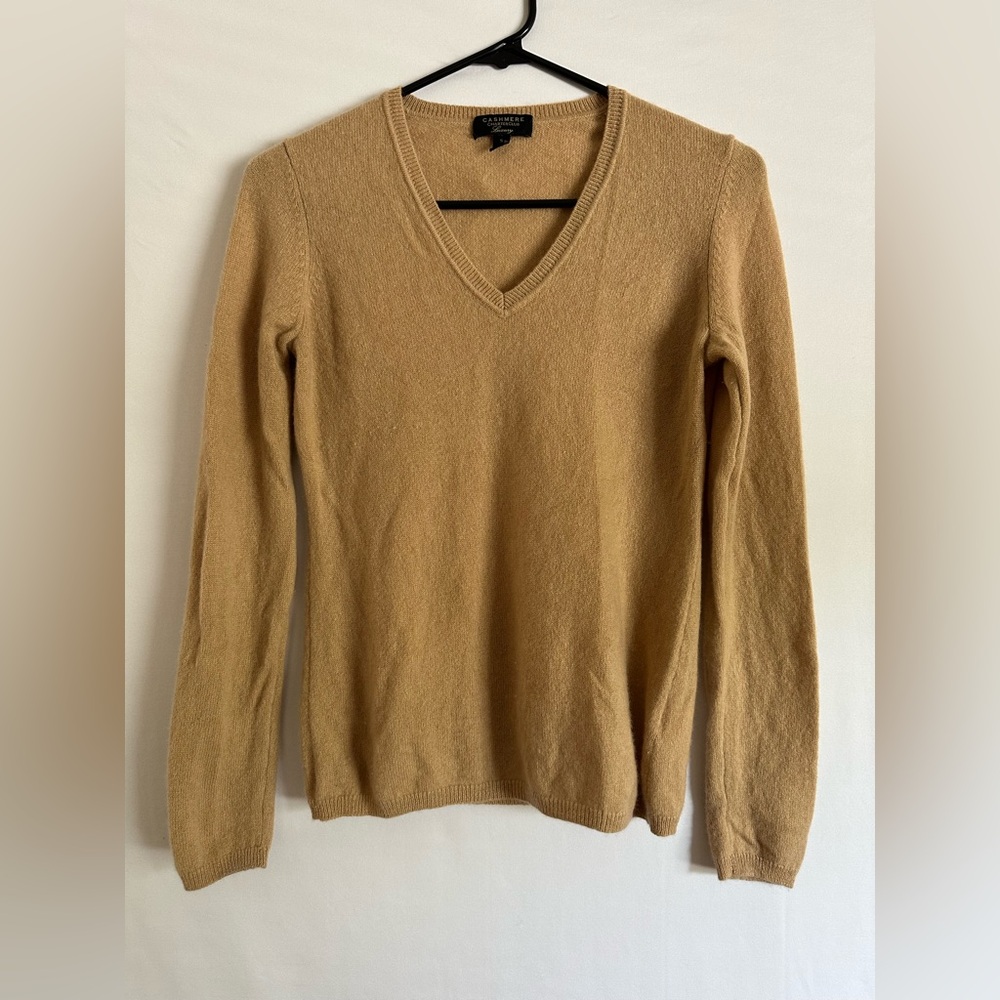 Charter Club Luxury 100% Cashmere V-Neck Sweater Womens Size S